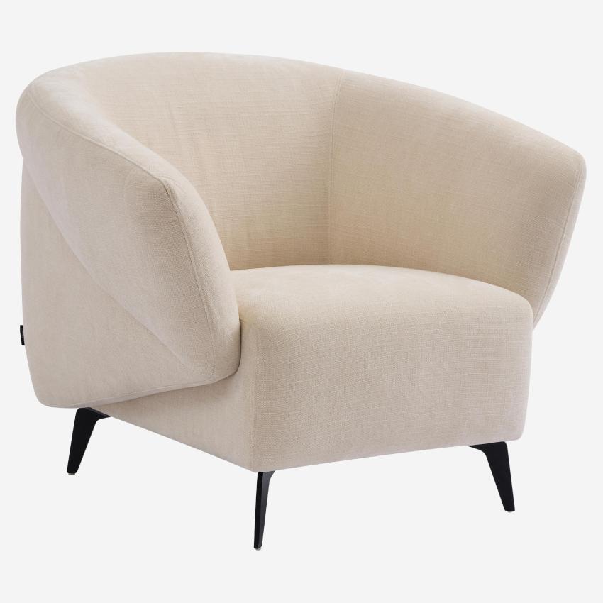 Fauteuil en tissu - Crème