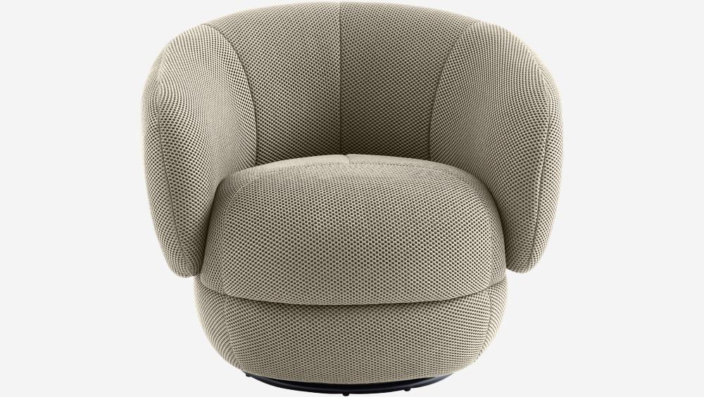 Fauteuil pivotant en tissu 3D - Sable