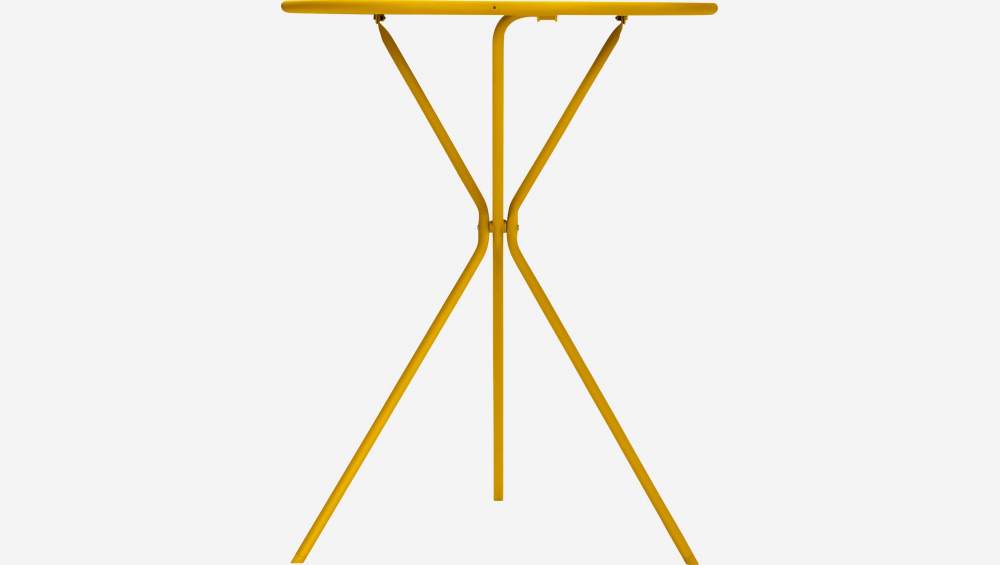 Table pliante de jardin en acier - Jaune 