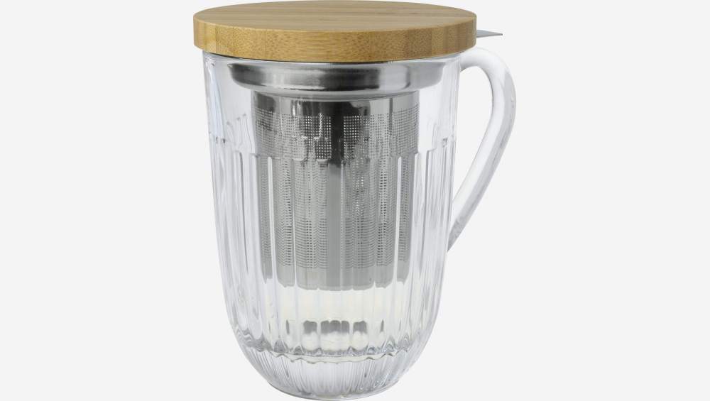 Tisanière en verre - 400 ml - Transparent