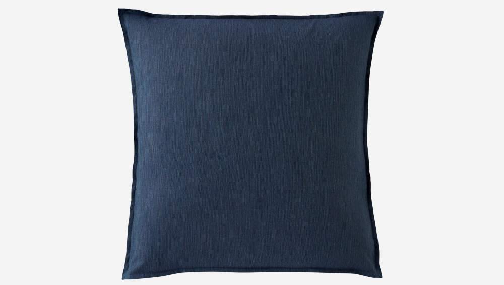 Taie d'oreiller en coton - 65 x 65 cm - Bleu nuit