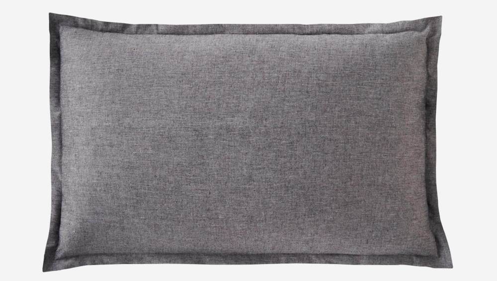 Taie d'oreiller en coton égyptien - 50 x 80 cm - Gris