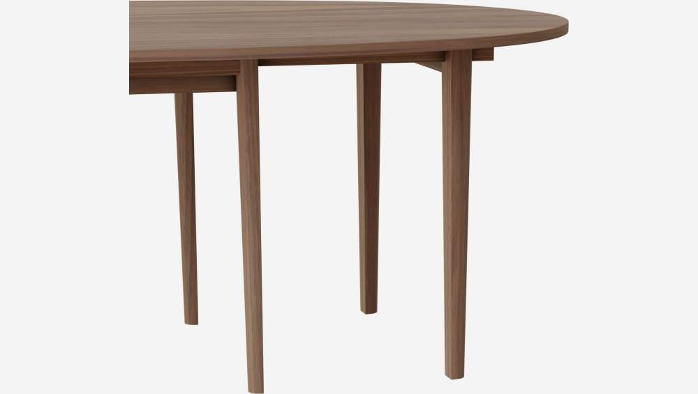 Table ovale extensible en noyer