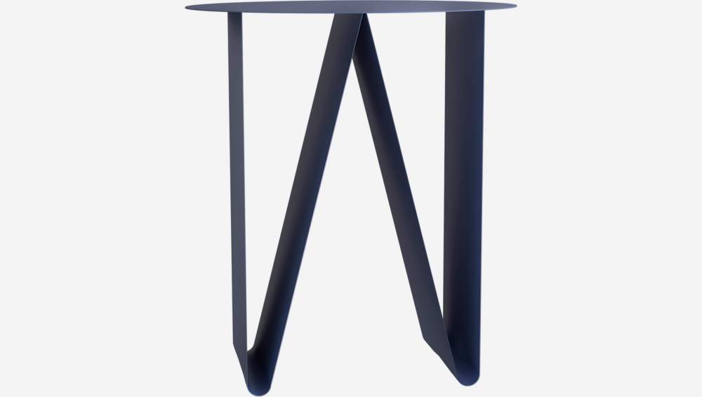 Table d’appoint en métal – Bleu nuit - Design by Marie Matsuura