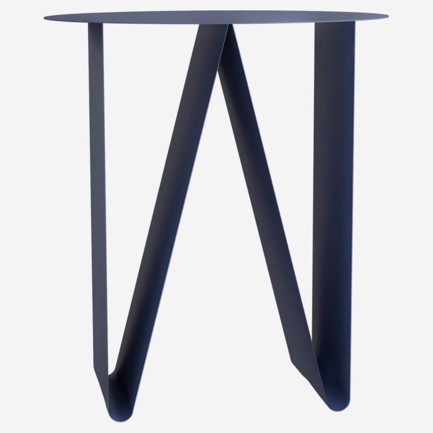 Table d’appoint en métal – Bleu nuit - Design by Marie Matsuura