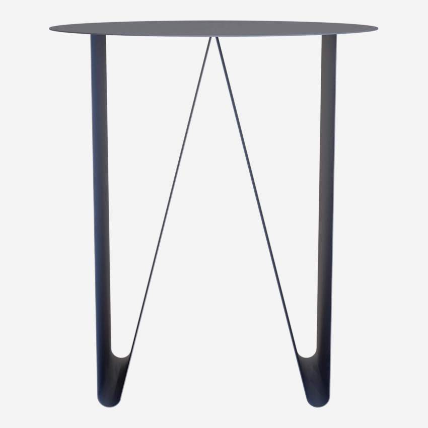 Table d’appoint en métal – Bleu nuit - Design by Marie Matsuura