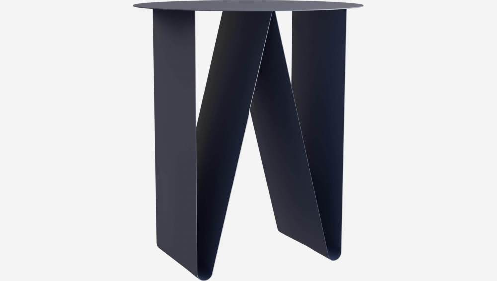 Table d’appoint en métal – Bleu nuit - Design by Marie Matsuura