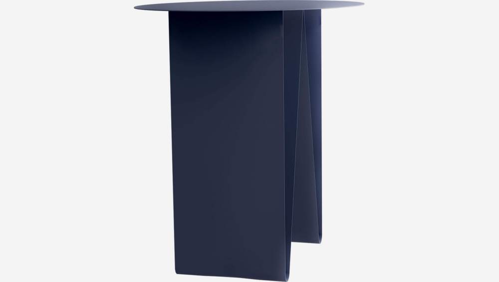 Table d’appoint en métal – Bleu nuit - Design by Marie Matsuura