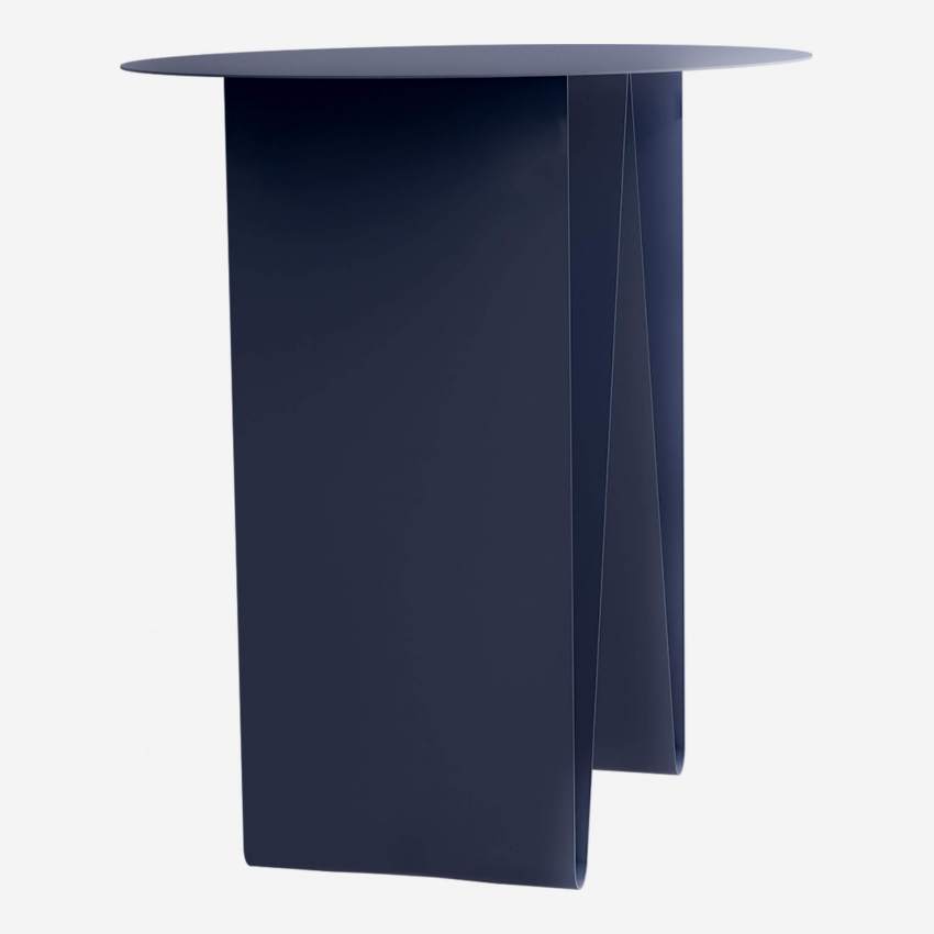 Table d’appoint en métal – Bleu nuit - Design by Marie Matsuura