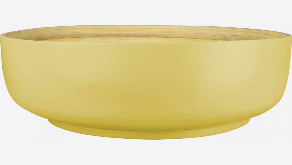 Bol en bambou - 30 cm - Jaune