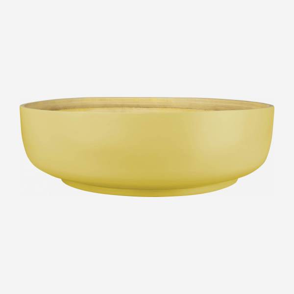 Bol en bambou - 30 cm - Jaune