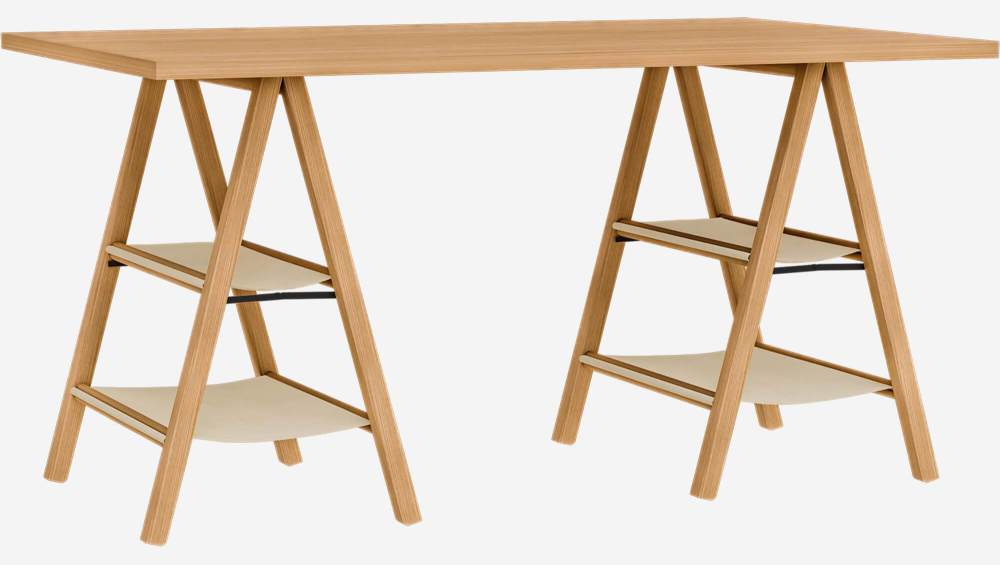 Plateau pour bureau en bois - 140 cm - Naturel