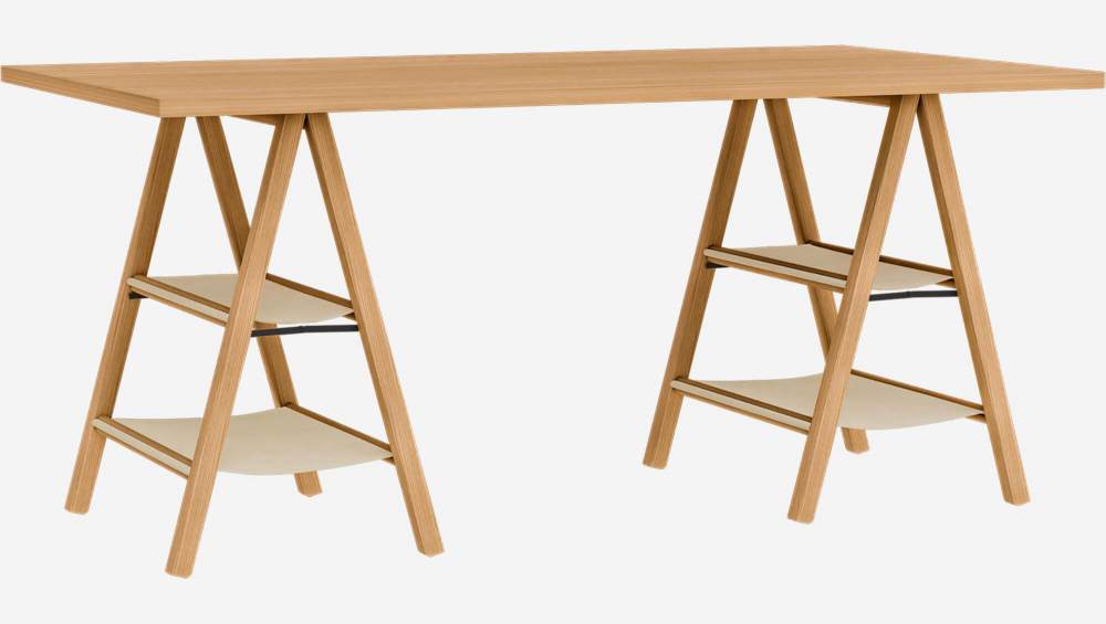 Plateau pour bureau en bois - 160 cm - Naturel