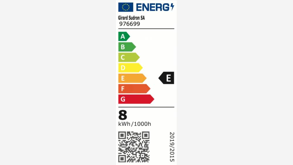 Ampoule globe à LED G95 E27 calotte argentée - 8W - 2200K