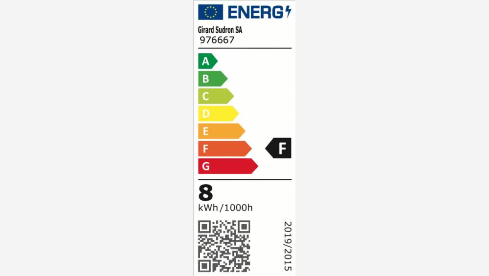 Ampoule globe à LED G95 E27 filament torsadé - 8W - 2000K