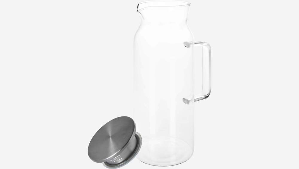 Carafe en verre avec couvercle