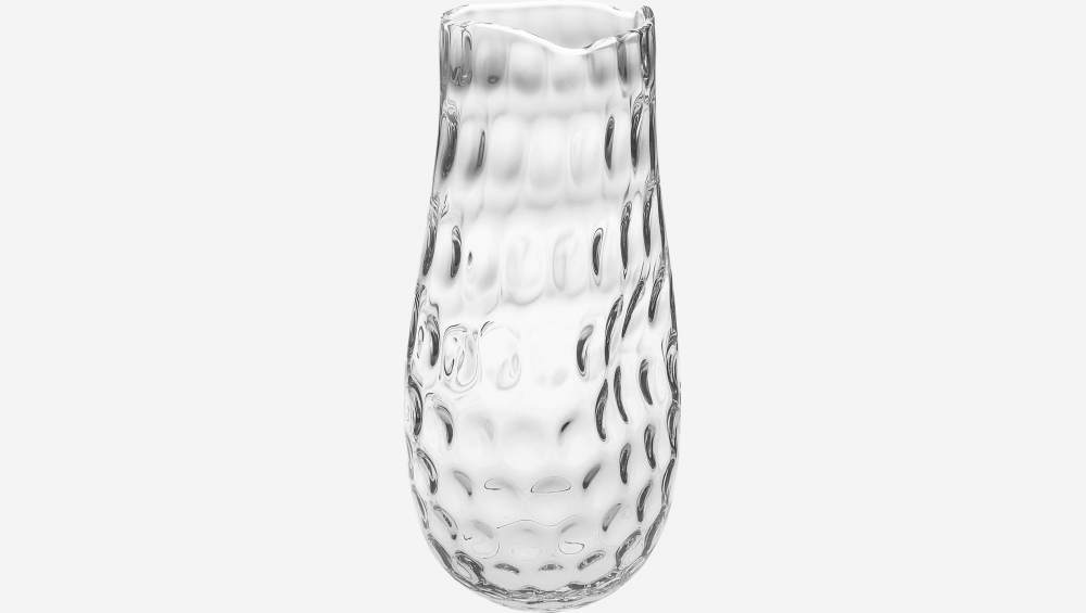 Vase en verre - 19 x 40 cm - Transparent