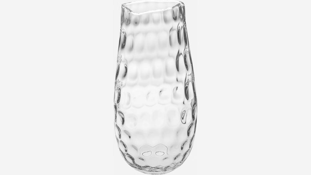 Vase en verre - 19 x 40 cm - Transparent