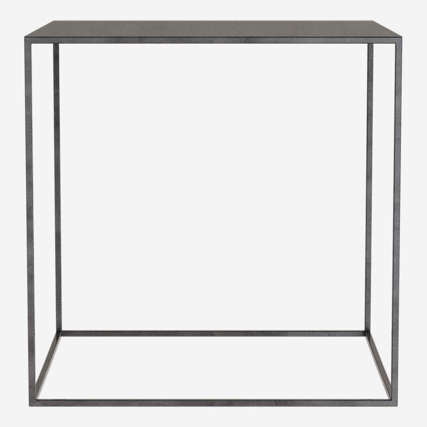 Table d’appoint en métal 40 x 40 cm – Noir