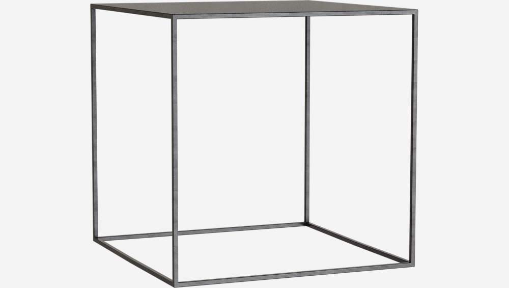 Table d’appoint en métal 40 x 40 cm – Noir