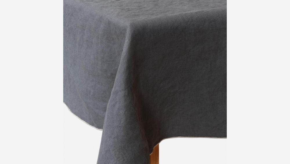 Nappe en lin - 150 x 250 cm - Gris anthracite