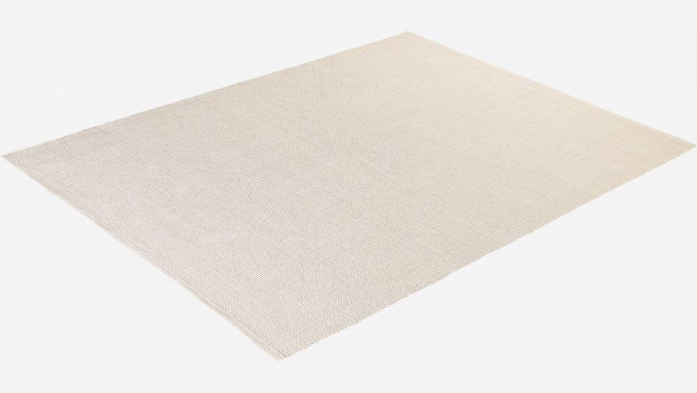 Tapis en coton tissé main - 120 x 180 cm - Beige