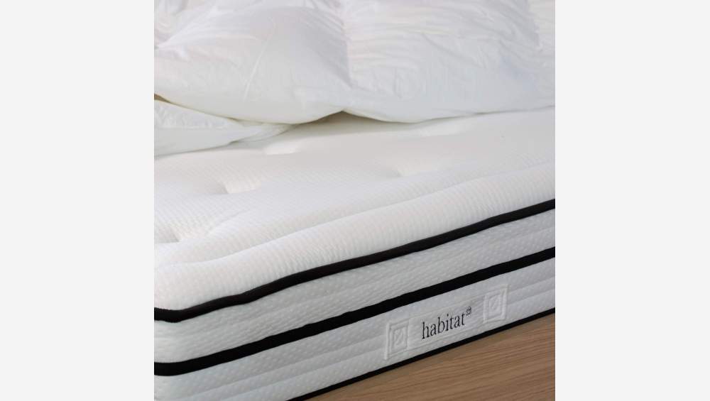 Matelas hybride, ressorts ensachés et mousse à mémoire de forme - 140 x 200 cm