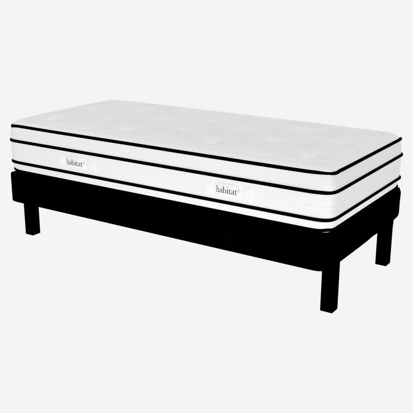 Matelas hybride, ressorts ensachés et mousse à mémoire de forme  - 80 x 200 cm