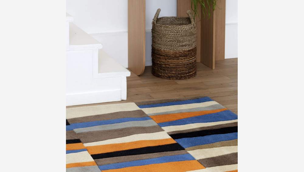 Tapis en laine tufté main - 170 x 240 cm - Multicolore - Design by Christian Ghion