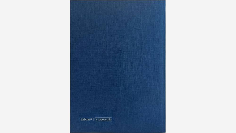 Carnet A5 - Bleu - Design by Floriane Jacques