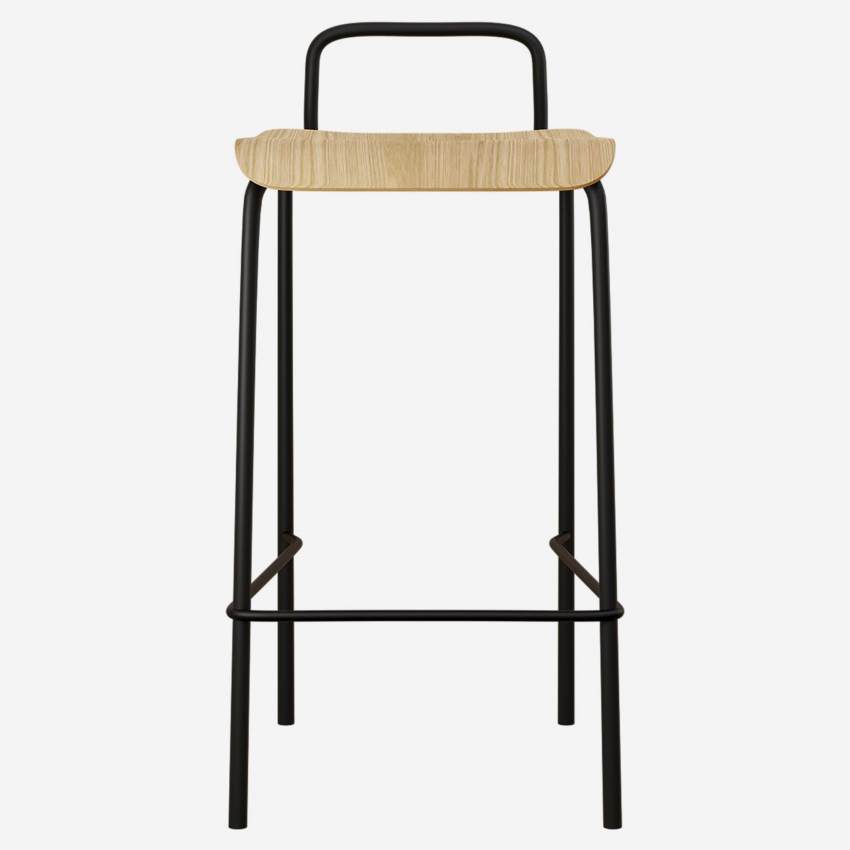 Tabouret mi-haut de bar avec pieds en métal