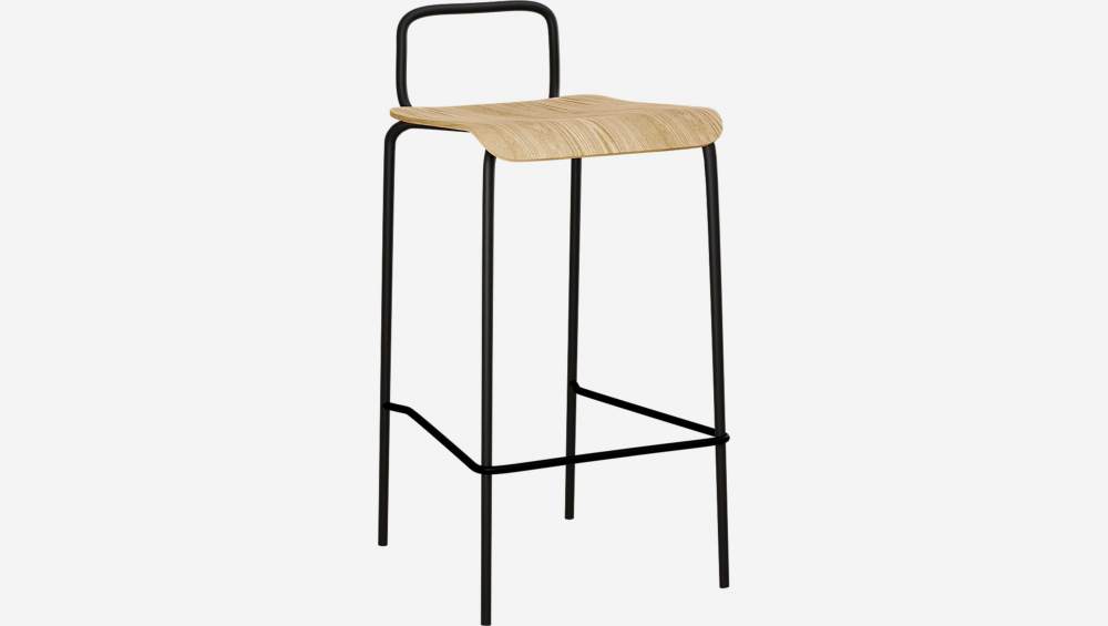 Tabouret mi-haut de bar avec pieds en métal