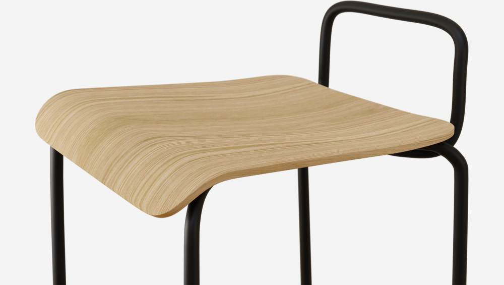 Tabouret mi-haut de bar avec pieds en métal