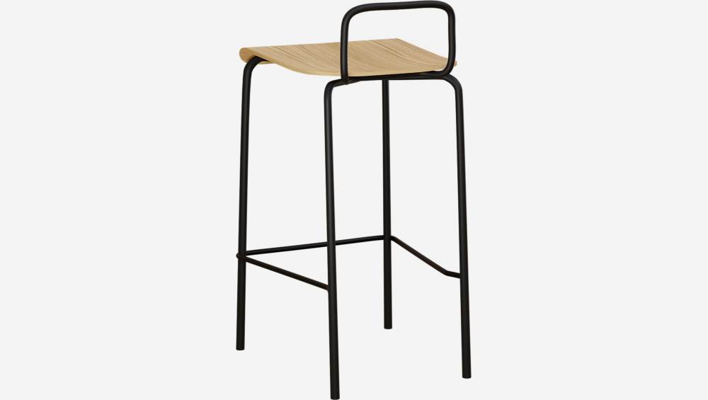 Tabouret mi-haut de bar avec pieds en métal