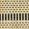 Luce Chemin de table en bambou motifs noirs