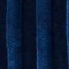 Opper Coussin en velours de coton cordé - 35 x 50 cm - Bleu