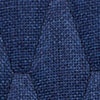 Valentina Chaise en tissu matelassé - Bleu - Pieds chêne
