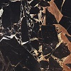Marble Mesa rinconera de mármol y metal - Negro