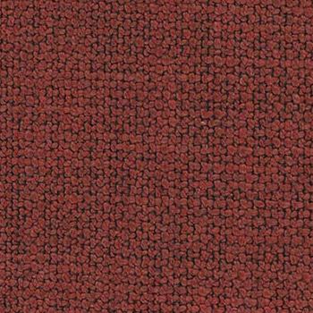 Dena Fauteuil en tissu Fasoli - Rouge brique - Pieds chêne
