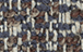 Catane Canapé d'angle gauche de forme organique en tissu Venezia - Blanc craie 