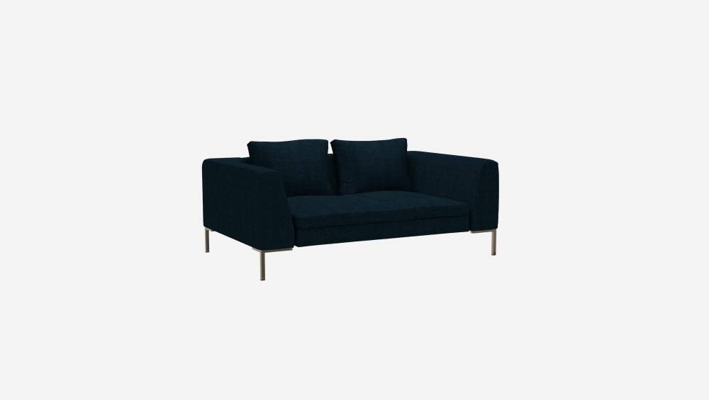 2-Sitzer-Sofa aus Melina-Stoff - Tintenblau