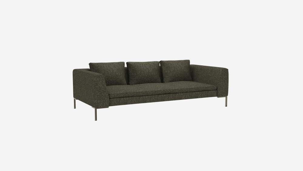 3-Sitzer-Sofa aus Lucca-Stoff - Moosgrün