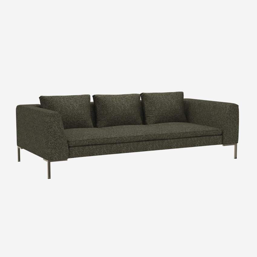 3-Sitzer-Sofa aus Lucca-Stoff - Moosgrün