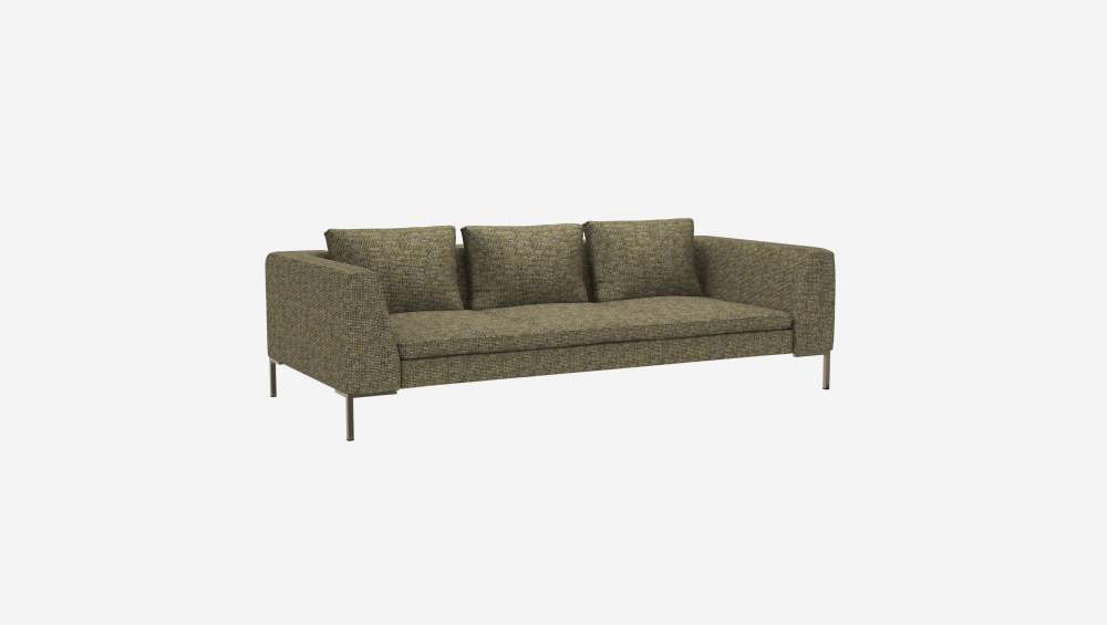 3-Sitzer-Sofa aus Alba-Stoff - Gewittergrün