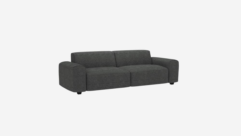 4-Sitzer-Sofa aus Melina-Stoff - Schiefergrau 