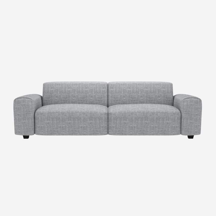 4-Sitzer-Sofa aus Melina-Stoff - Asphaltgrau