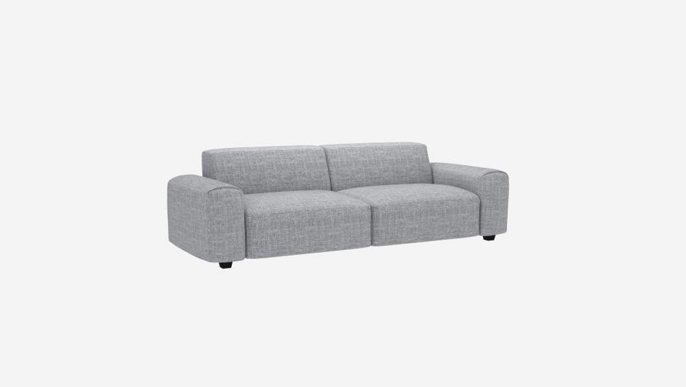 4-Sitzer-Sofa aus Melina-Stoff - Asphaltgrau