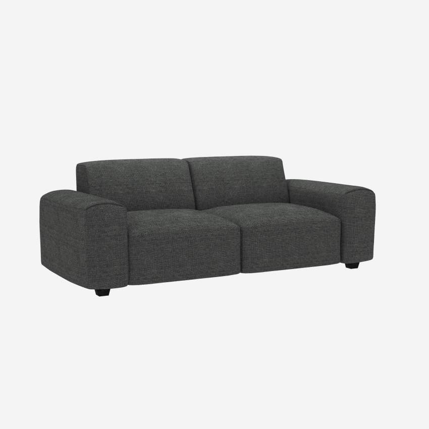 3-Sitzer-Sofa aus Melina-Stoff - Schiefergrau 
