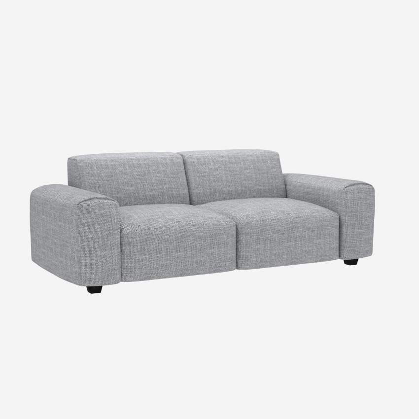 3-Sitzer-Sofa aus Melina-Stoff - Asphaltgrau
