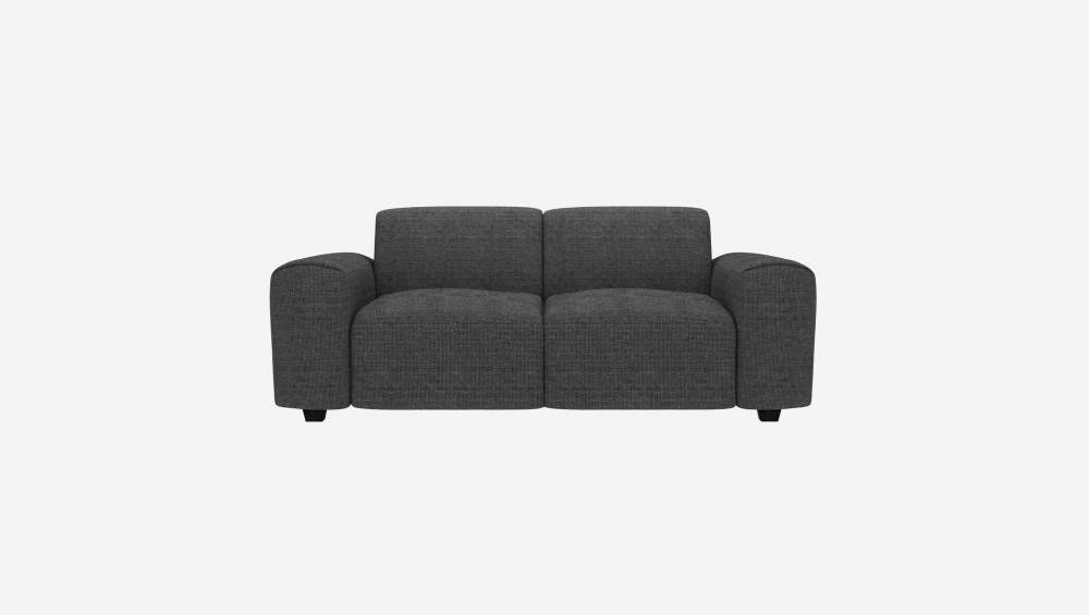 2-Sitzer-Sofa aus Melina-Stoff - Schiefergrau 